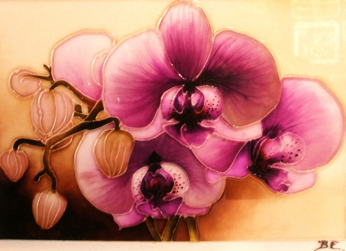 Burján Eszter - maľba na sklo